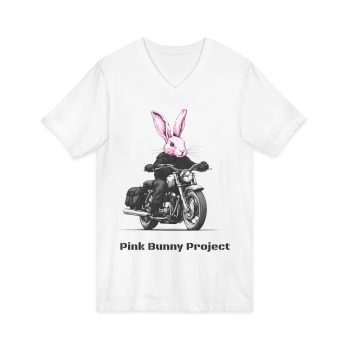 Unisex Jersey Short Sleeve V-Neck Tee - Image 3