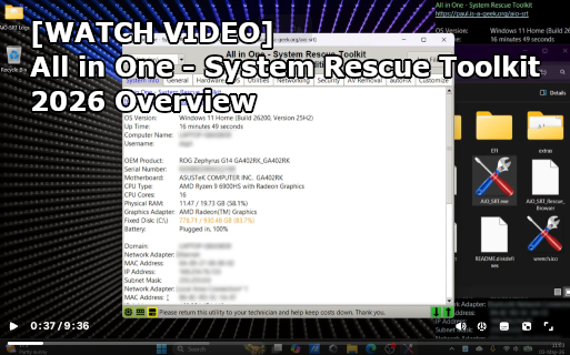 All in One - System Rescue Toolkit 2026 Overview